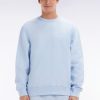 Eden Park Homme Men's Sweatshirt Surteint À Col Rond En Molleton Coton Ciel Coupe Décontract