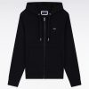 Eden Park Homme Men's Sweatshirt Zippé En Molleton Coton Noir Coupe Droite