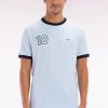 Eden Park Homme Men's T-shirt En Coton Ciel Broderie 10 Coupe Décontractée