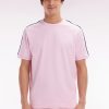 Eden Park Homme Men's T-shirt En Coton Rose Coupe Décontractée