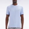 Eden Park Homme Men's T-shirt Manches Courtes Gris Clair Coupe Droite