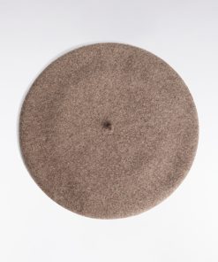 Eden Park Femme Accessoires Béret Uni En Laine Vierge Beige