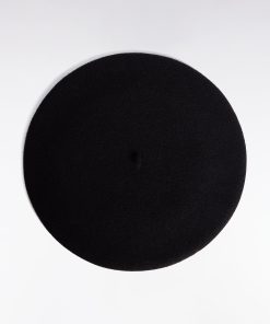 Eden Park Femme Accessoires Béret Uni En Laine Vierge Noir
