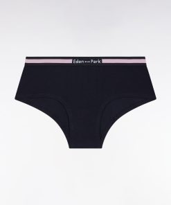 Eden Park Femme Men's Culotte Shorty En Jersey Stretch Marine À Logo