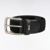 Eden Park Homme Accessoires Ceinture Textile Élastiquée Noir