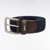 Eden Park Homme Accessoires Ceinture Textile Élastiquée Marine