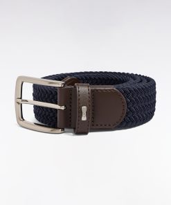 Eden Park Homme Accessoires Ceinture Textile Élastiquée Marine