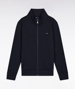 Eden Park Enfant Men's Sweatshirt Zippé Col Montant En Molleton Coton Marine
