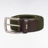 Eden Park Homme Accessoires Ceinture Textile Élastiquée Kaki