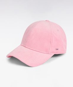 Eden Park Femme Accessoires Casquette En Velours Côtelé Rose