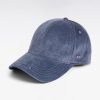 Eden Park Femme Accessoires Casquette En Velours Côtelé Bleu Gris
