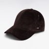 Eden Park Femme Accessoires Casquette En Velours Côtelé Chocolat