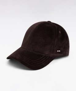 Eden Park Femme Accessoires Casquette En Velours Côtelé Chocolat