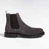 Eden Park Homme Chaussures Bottines Chelsea En Cuir Suédé Gris
