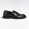 Eden Park Homme Chaussures Mocassins En Cuir Glacé Noirs