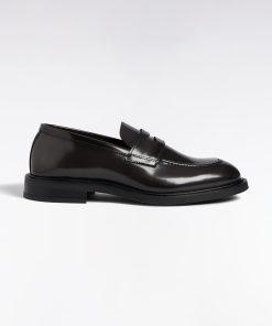 Eden Park Homme Chaussures Mocassins En Cuir Glacé Noirs