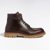 Eden Park Homme Chaussures Bottines Lacées En Cuir Lisse Marron