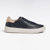 Eden Park Homme Chaussures Baskets Basses Bimatières En Cuir Marine Et Cuir Suédé Sable