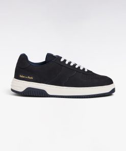 Eden Park Homme Chaussures Sneakers En Cuir Suédé Marine