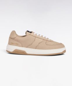 Eden Park Homme Chaussures Sneakers En Cuir Suédé Sable