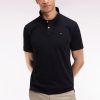Eden Park Homme Men's Polo Manches Courtes En Coton Pima Noir Coupe Droite