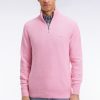Eden Park Homme Men's Pull Col Camionneur En Coton Nid D'abeille Rose