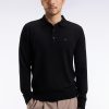Eden Park Homme Men's Pull Col Maillot En Laine Mérinos Noir