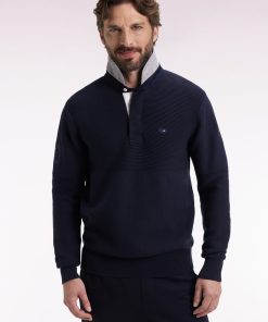 Eden Park Homme Men's Pull En Coton Marine