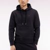 Eden Park Homme Men's Sweatshirt À Capuche En Coton Noir Coupe Droite