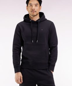 Eden Park Homme Men's Sweatshirt À Capuche En Coton Noir Coupe Droite