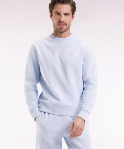 Eden Park Homme Men's Sweatshirt À Col Rond En Coton Ciel Coupe Droite