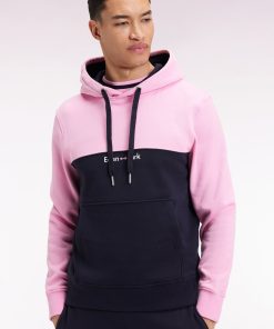 Eden Park Homme Men's Sweatshirt À Capuche Bicolore Marine Coupe Droite