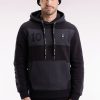 Eden Park Homme Men's Sweatshirt À Capuche En Coton Gris Foncé Coupe Relaxed