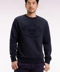 Eden Park Homme Men's Sweatshirt À Col Rond En Coton Mélangé Écru Coupe Relaxed