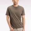 Eden Park Homme Men's T-shirt Manches Courtes À Col Rond En Coton Pima Kaki