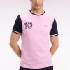Eden Park Homme Men's T-shirt Bicolore À Manches Courtes En Coton Marine Broderie 10