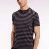 Eden Park Homme Men's T-shirt À Manches Courtes En Jersey De Coton Rayé Marine