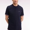 Eden Park Homme Men's T-shirt À Col Rond En Jersey Coton Marine Coupe Relaxed