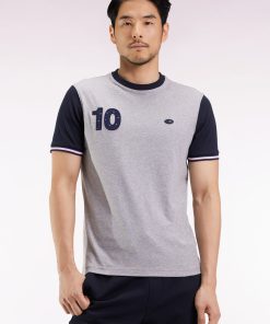 Eden Park Homme Men's T-shirt À Manches Courtes En Coton Gris