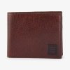 Eden Park Homme Accessoires Portefeuille En Cuir Marron Foncé