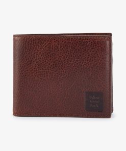 Eden Park Homme Accessoires Portefeuille En Cuir Marron Foncé