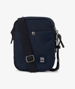 Eden Park Homme Accessoires Besace Rectangulaire Bleu Foncé
