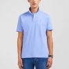 Eden Park Homme Men's Polo Bleu En Coton Pima Stretch