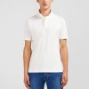 Eden Park Homme Men's Polo Blanc En Coton Pima Stretch