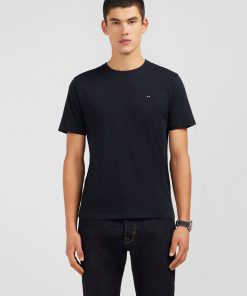 Eden Park Homme Men's T-shirt Noir Col Rond À Manches Courtes