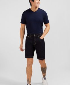 Eden Park Homme Men's Bermuda Bleu Foncé En Jean Brut