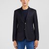 Eden Park Homme Men's Blazer Bleu Marine Slim Fit 100 % Laine