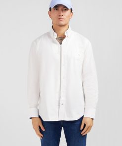 Eden Park Homme Men's Chemise Blanche Unie En Coton