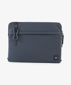 Eden Park Homme Accessoires Pochette D'ordinateur En Gomme Bleu Foncé