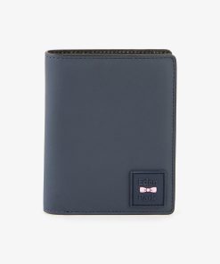 Eden Park Homme Accessoires Portefeuille Format Français Gomme Bleu Foncé